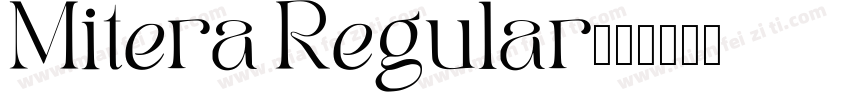 Mitera Regular字体转换